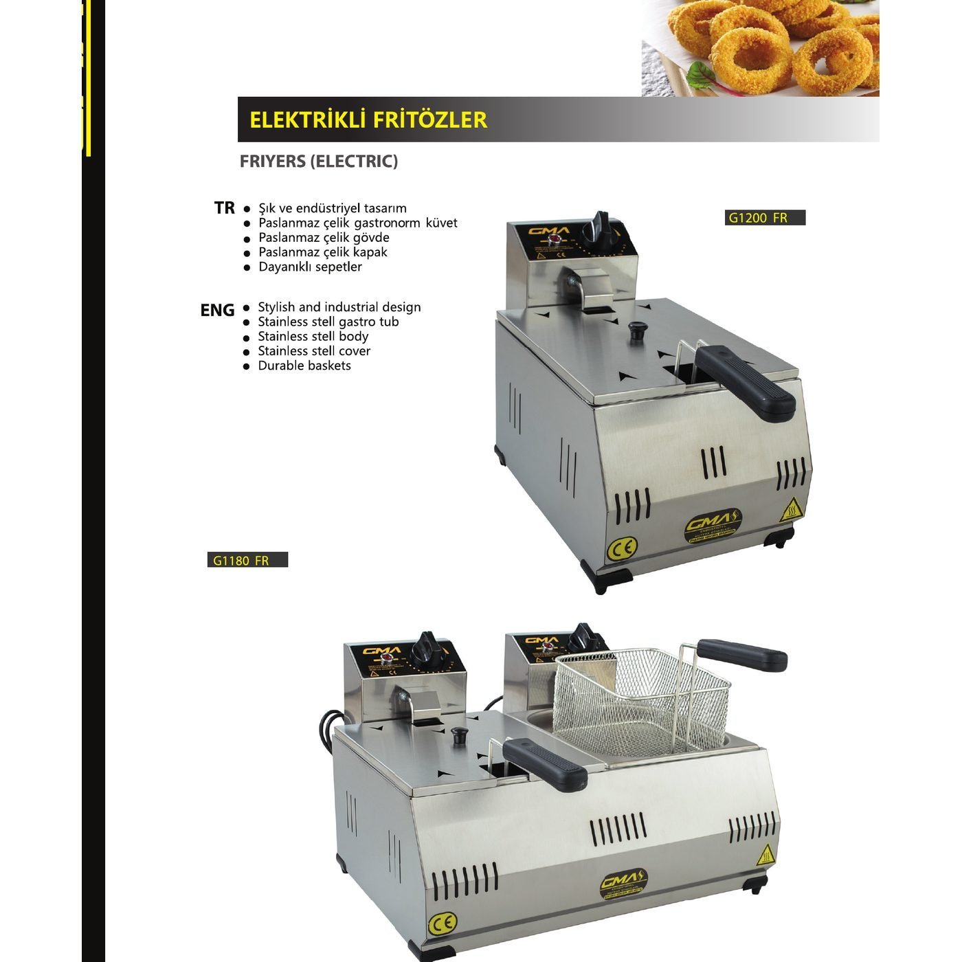 3 L Elektrikli Fritöz - GMA G1180-FR