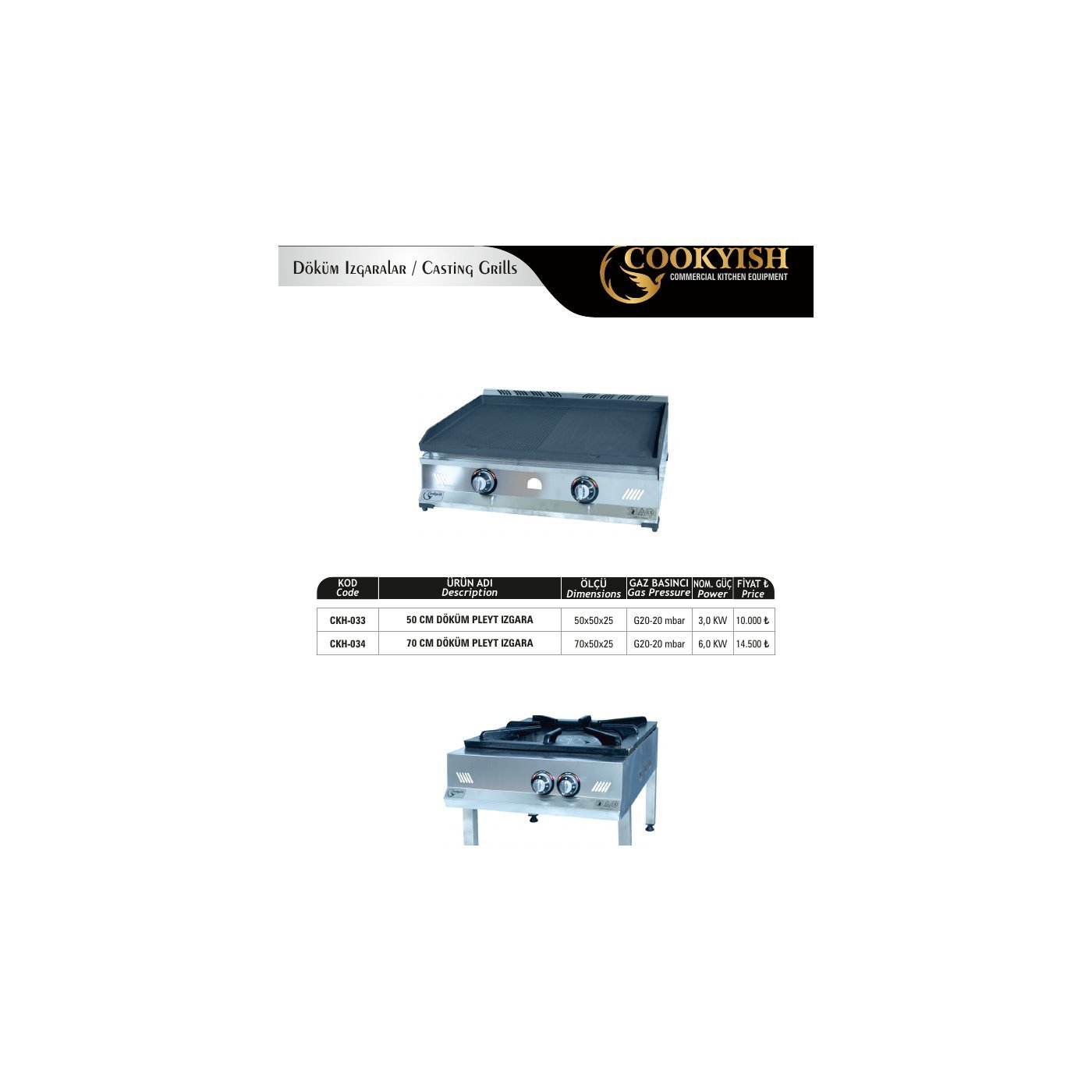 Çift Yanışlı Sahra Ocağı - Cookyish CKH-035